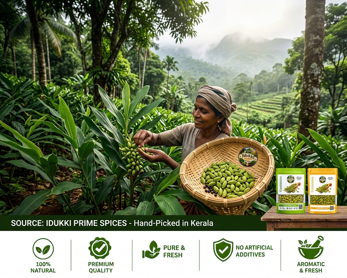Green Cardamom 7mm + 100 Gram